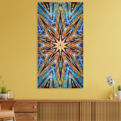 Decagon Starburst 21x40 Canvas Print キャンバスプリント (インサイチュ (リビング))