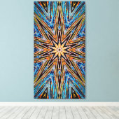 Decagon Starburst 21x40 Canvas Print キャンバスプリント (インサイチュ (ウッドフロア))