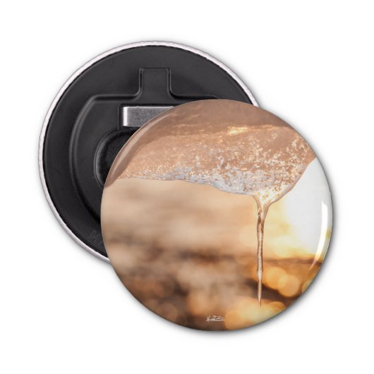 décapsuleur aimanté, photo soleil de la glace 栓抜き (正面)