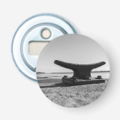 décapsuleur aimanté thème marin, noir et blanc 栓抜き (正面)