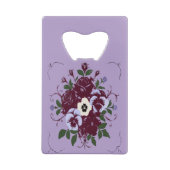 Décapsuleur en acier Bouquet de Violettes クレジットカード栓抜き (裏面)