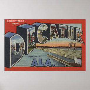 Decatur、アラバマ-大きい手紙場面 ポスター