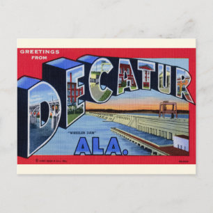 Decatur, AL大文字葉書からの挨拶 ポストカード