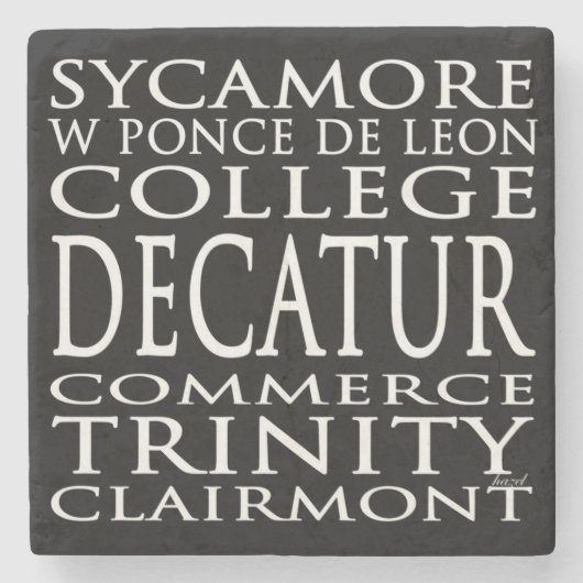 Decatur Coaster, Decatur Georgia Coaster, Decatur ストーンコースター (正面)