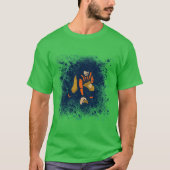 Decatur Staley Abstract Football Player Tシャツ (正面)
