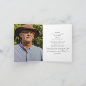 Deceased Photo Celebration of Life Folded 招待状 (内部)
