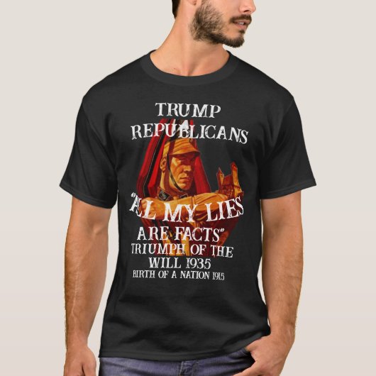 Deceased Trump Dead Obituary Funeral Program WH Tシャツ (正面)