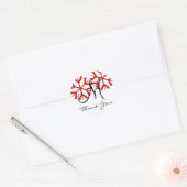 December 結婚's Monogram M Thank You Seal ラウンドシール (封筒)