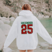 December 25 Jersey Athletic Style Christmas パーカ