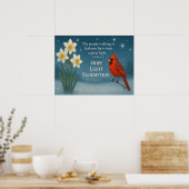 December Bible Verse Hope Joy Love Redemption  ポスター (キッチン)