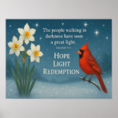 December Bible Verse Hope Joy Love Redemption  ポスター (正面)