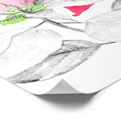 December Birth Flower Language of Flowers ポスター (角)