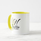 December Birth Flower Mug – Elegant Narcissus Gift マグカップ (正面左)