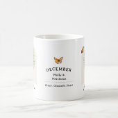 December Birth Month Flower Mug コーヒーマグカップ (中央)