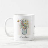 December Birth Month Flower Mug コーヒーマグカップ (左)