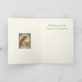 December Birthday Narcissus Art Nouveau Style カード (内部)