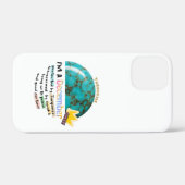 December Birthstone Turquoise Graphic Case-Mate iPhoneケース (裏面 (横))