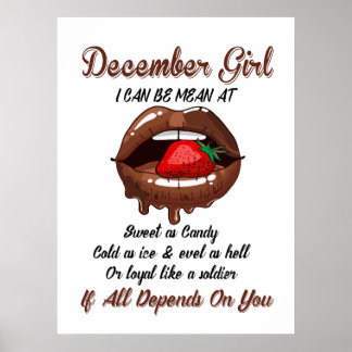 December Girl私は甘いキャンディとして意味することができる ポスター