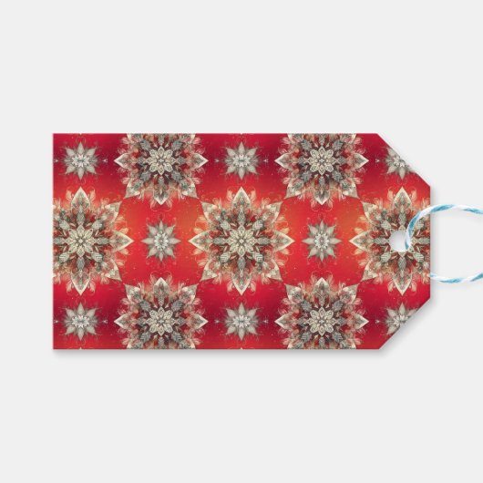 December Snowflakes  ギフトタグ (正面(横))