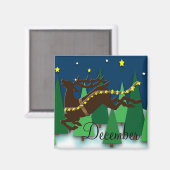 December To Do List Magnet(トナカイ) マグネット (正面/裏面)