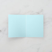 December Turquoise Common Gem Butterfly Art カード (内部)