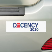 Decency 2020バイデン氏・ハリス2020選挙 バンパーステッカー (車上)