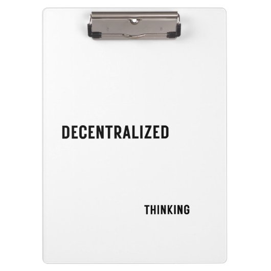 Decentralized Thinking Aesthetic Clipboard  クリップボード (正面)