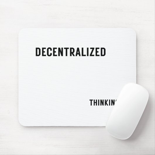 Decentralized Thinking Aesthetic Tech Mouse Pad マウスパッド (マウス)