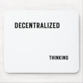 Decentralized Thinking Aesthetic Tech Mouse Pad マウスパッド (正面)