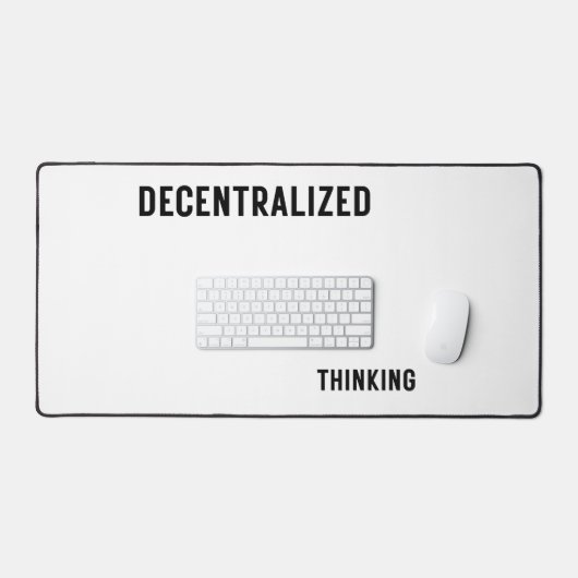 Decentralized Thinking Large Industrial Desk Mat  デスクマット (キーボード&マウス)
