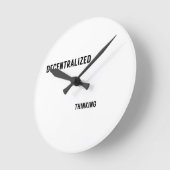 Decentralized Thinking Wall Clock for Modern  ラウンド壁時計 (傾斜)