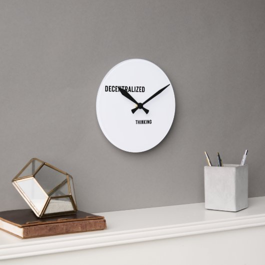 Decentralized Thinking Wall Clock for Modern  ラウンド壁時計 (オフィス)