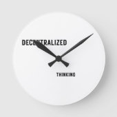 Decentralized Thinking Wall Clock for Modern  ラウンド壁時計 (正面)