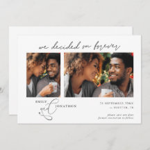 Decided on Forever Script 2枚の写真黒文字