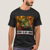 Decime Algo Lindo Men's Graphic Tee - Neon Pop Art Tシャツ (正面)