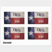 Decision 2016 - Ted Cruz (R-TX)社長へ! 長方形シール (シート)
