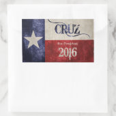 Decision 2016 - Ted Cruz (R-TX)社長へ! 長方形シール (バッグ)