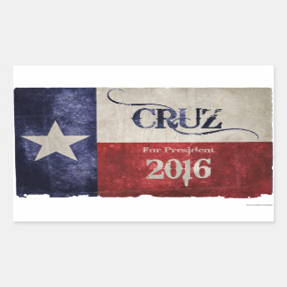 Decision 2016 - Ted Cruz (R-TX)社長へ! 長方形シール