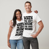 Decisions Define Direction Quote Design Tシャツ (ユニセックス)
