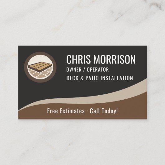 Deck & Patio Installation Professional 名刺 (正面)