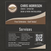Deck & Patio Installation QR Code 名刺