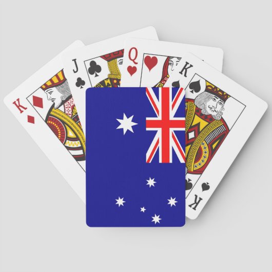 Deck Playing Cards with Flag of Australia トランプ (裏面)