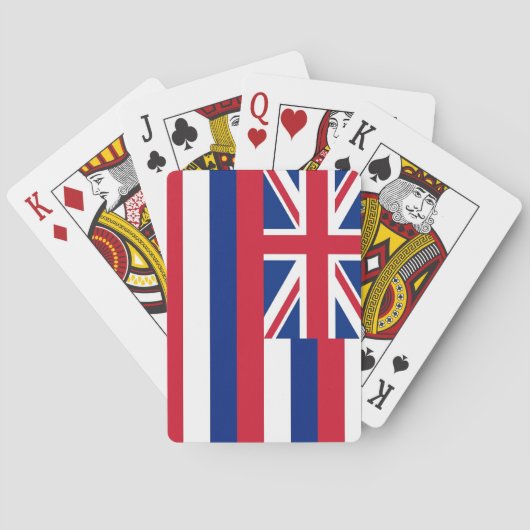 Deck Playing Cards with Flag of Hawaii トランプ (裏面)