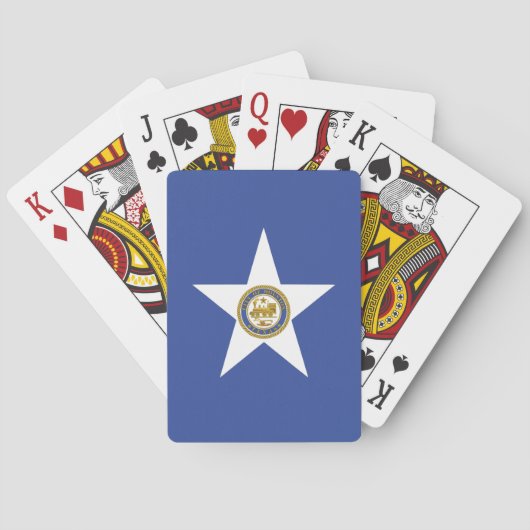 Deck Playing Cards with Flag of Houston, USA トランプ (裏面)
