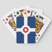 Deck Playing Cards with Flag of Indianapolis, USA トランプ (裏面)
