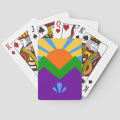 Deck Playing Cards with Flag of Manitou Springs トランプ (裏面)
