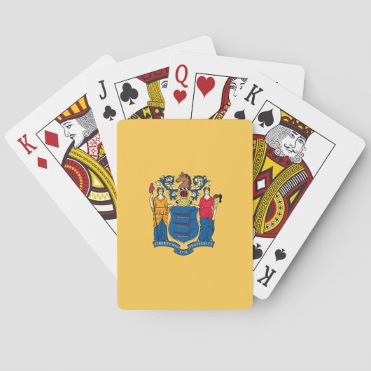 Deck Playing Cards with Flag of New Jersey, USA トランプ (裏面)