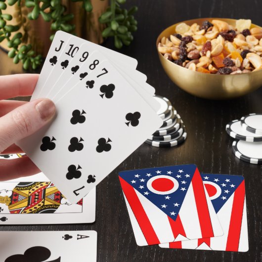 Deck Playing Cards with Flag of Ohio, US トランプ (インサイチュ)