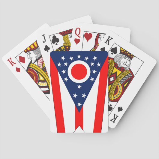 Deck Playing Cards with Flag of Ohio, US トランプ (裏面)