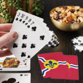 Deck Playing Cards with Flag of St. Louis, USA トランプ (インサイチュ)